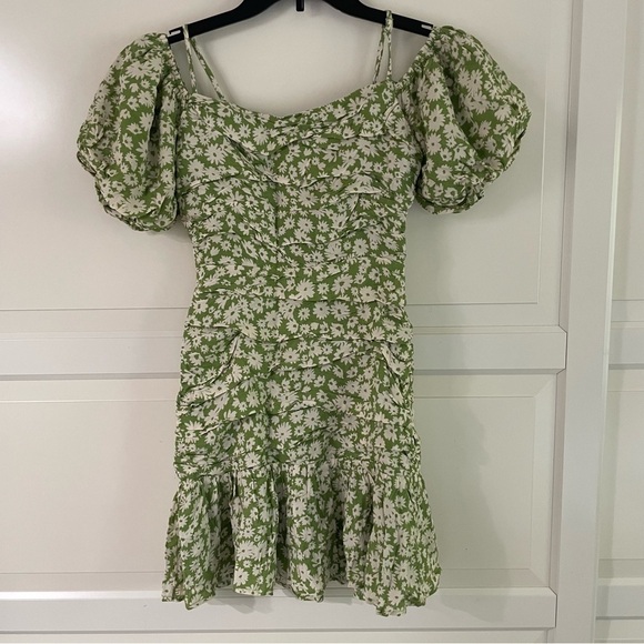 ASTR puff sleeve ruched floral mini print dress 30249 - Picture 6 of 9
